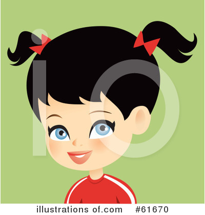 Royalty-Free (RF) Girl Clipart Illustration by Monica - Stock Sample #61670