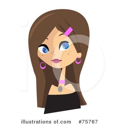 Royalty-Free (RF) Girl Clipart Illustration by peachidesigns - Stock Sample #75767