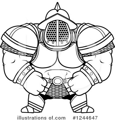 Royalty-Free (RF) Gladiator Clipart Illustration by Cory Thoman - Stock Sample #1244647