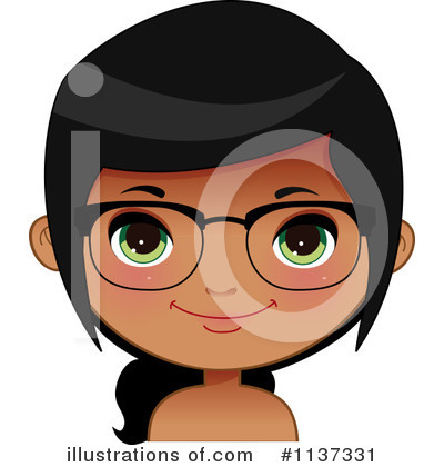 Indian Girl Clipart #1137331 by Melisende Vector