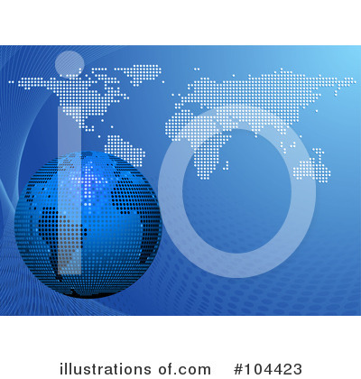 Royalty-Free (RF) Globe Clipart Illustration by elaineitalia - Stock Sample #104423