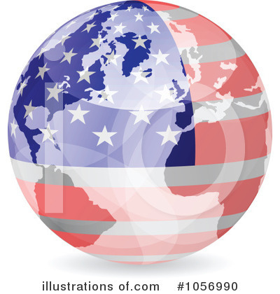 American Flag Clipart #1056990 by Andrei Marincas