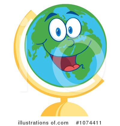 Royalty-Free (RF) Globe Clipart Illustration by Hit Toon - Stock Sample #1074411