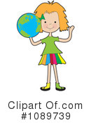 Globe Clipart #1089739 by Maria Bell
