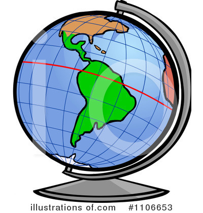 Royalty-Free (RF) Globe Clipart Illustration by Cartoon Solutions - Stock Sample #1106653