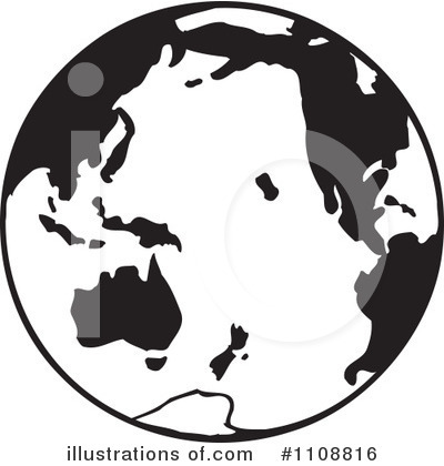 Royalty-Free (RF) Globe Clipart Illustration by Dennis Holmes Designs - Stock Sample #1108816