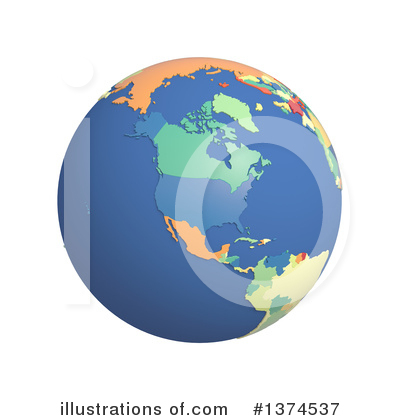 Royalty-Free (RF) Globe Clipart Illustration by Michael Schmeling - Stock Sample #1374537