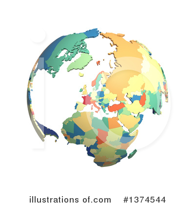 Royalty-Free (RF) Globe Clipart Illustration by Michael Schmeling - Stock Sample #1374544