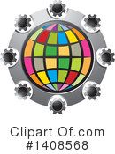 Globe Clipart #1408568 by Lal Perera