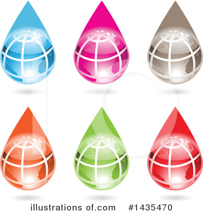 Royalty-Free (RF) Globe Clipart Illustration by cidepix - Stock Sample #1435470
