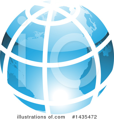 Royalty-Free (RF) Globe Clipart Illustration by cidepix - Stock Sample #1435472