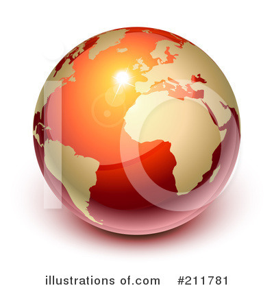Royalty-Free (RF) Globe Clipart Illustration by Oligo - Stock Sample #211781
