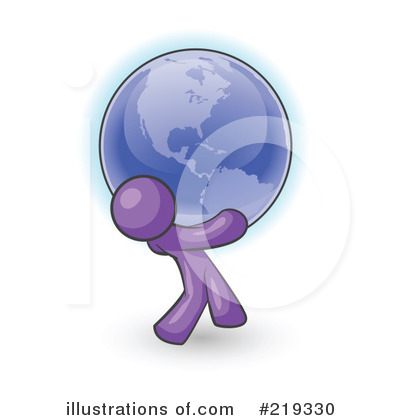 Royalty-Free (RF) Globe Clipart Illustration by Leo Blanchette - Stock Sample #219330