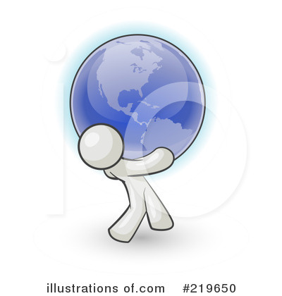 Royalty-Free (RF) Globe Clipart Illustration by Leo Blanchette - Stock Sample #219650