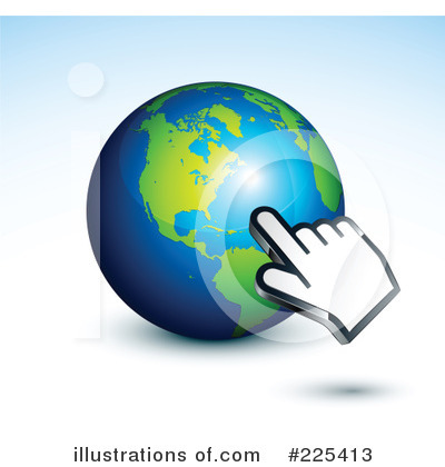 Royalty-Free (RF) Globe Clipart Illustration by beboy - Stock Sample #225413