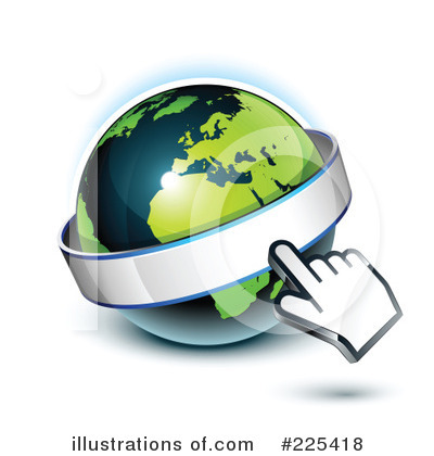 Royalty-Free (RF) Globe Clipart Illustration by beboy - Stock Sample #225418