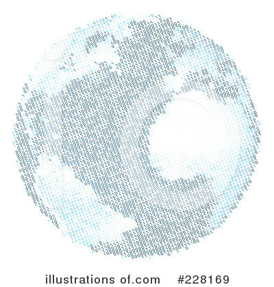 Binary Globe Clipart #228169 by AtStockIllustration