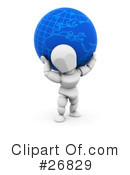 Globe Clipart #26829 by KJ Pargeter