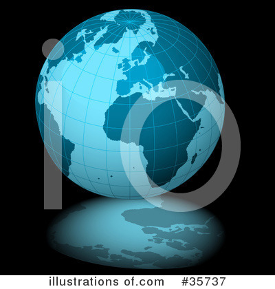 Royalty-Free (RF) Globe Clipart Illustration by dero - Stock Sample #35737
