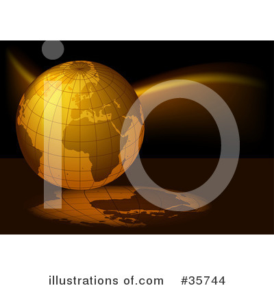 Royalty-Free (RF) Globe Clipart Illustration by dero - Stock Sample #35744