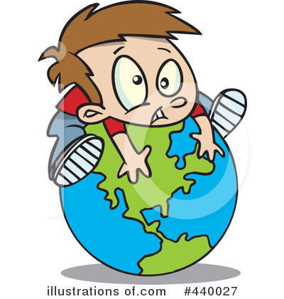 Royalty-Free (RF) Globe Clipart Illustration by toonaday - Stock Sample #440027