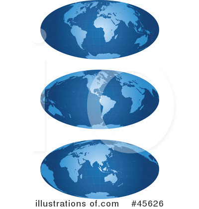 Royalty-Free (RF) Globe Clipart Illustration by Michael Schmeling - Stock Sample #45626