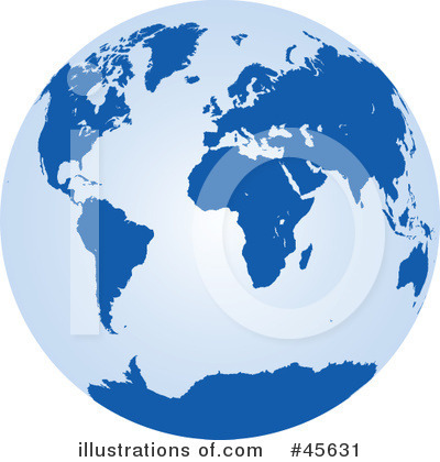 World Globe Clipart #45631 by Michael Schmeling
