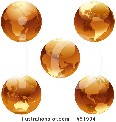 Royalty-Free (RF) Globe Clipart Illustration by dero - Stock Sample #51904