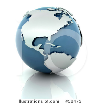 Royalty-Free (RF) Globe Clipart Illustration by KJ Pargeter - Stock Sample #52473