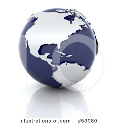 Royalty-Free (RF) Globe Clipart Illustration by KJ Pargeter - Stock Sample #53980