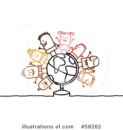 Royalty-Free (RF) Globe Clipart Illustration by NL shop - Stock Sample #58262