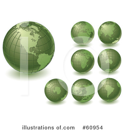 Royalty-Free (RF) Globe Clipart Illustration by Michael Schmeling - Stock Sample #60954