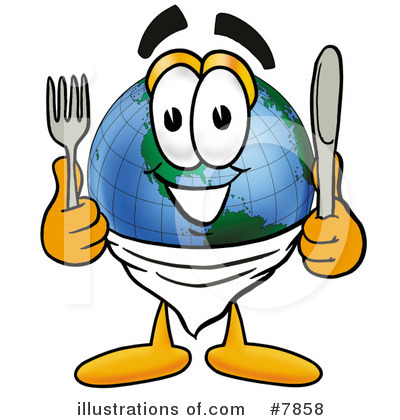 Royalty-Free (RF) Globe Clipart Illustration by Mascot Junction - Stock Sample #7858
