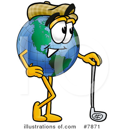 Royalty-Free (RF) Globe Clipart Illustration by Mascot Junction - Stock Sample #7871