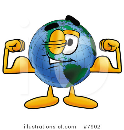 Royalty-Free (RF) Globe Clipart Illustration by Mascot Junction - Stock Sample #7902