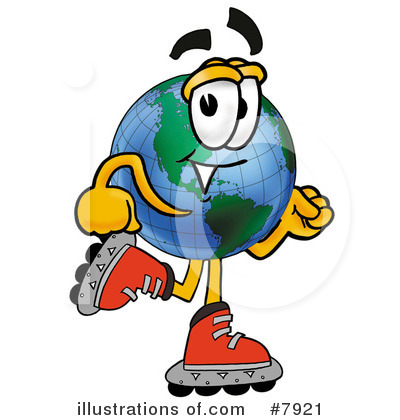 World Globe Clipart #7921 by Mascot Junction