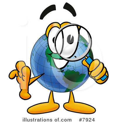 World Globe Clipart #7924 by Mascot Junction