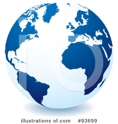 Royalty-Free (RF) Globe Clipart Illustration by michaeltravers - Stock Sample #93699