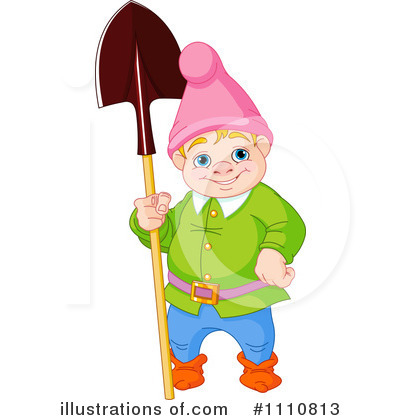 Royalty-Free (RF) Gnome Clipart Illustration by Pushkin - Stock Sample #1110813