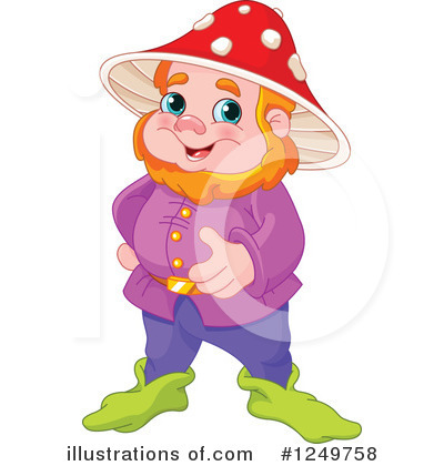 Royalty-Free (RF) Gnome Clipart Illustration by Pushkin - Stock Sample #1249758