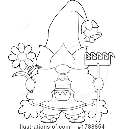 Royalty-Free (RF) Gnome Clipart Illustration by Hit Toon - Stock Sample #1788854