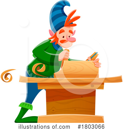 Royalty-Free (RF) Gnome Clipart Illustration by Vector Tradition SM - Stock Sample #1803066