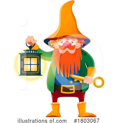 Royalty-Free (RF) Gnome Clipart Illustration by Vector Tradition SM - Stock Sample #1803067