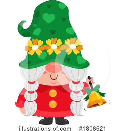 Royalty-Free (RF) Gnome Clipart Illustration by Hit Toon - Stock Sample #1808621