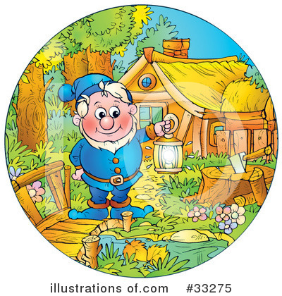 Royalty-Free (RF) Gnome Clipart Illustration by Alex Bannykh - Stock Sample #33275