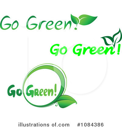 Royalty-Free (RF) Go Green Clipart Illustration by Vector Tradition SM - Stock Sample #1084386