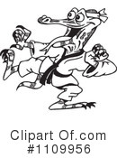 Goanna Clipart #1109956 by Dennis Holmes Designs