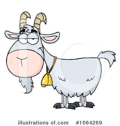 Royalty-Free (RF) Goat Clipart Illustration by Hit Toon - Stock Sample #1064269