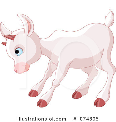 Royalty-Free (RF) Goat Clipart Illustration by Pushkin - Stock Sample #1074895