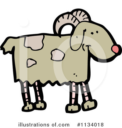 Royalty-Free (RF) Goat Clipart Illustration by lineartestpilot - Stock Sample #1134018